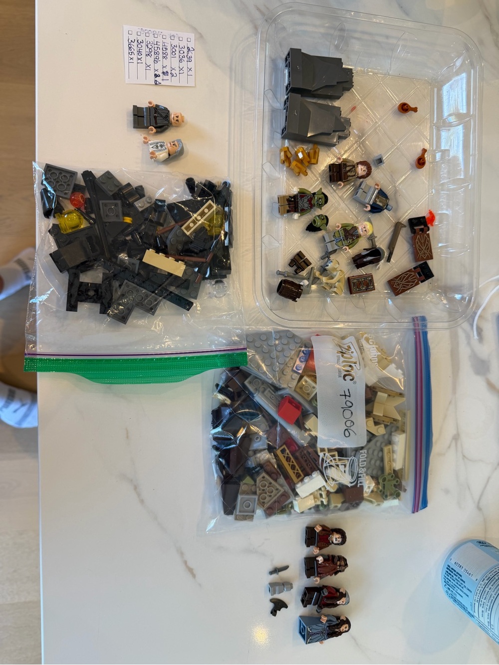 Lord of the rings Lego sets, and minifigures